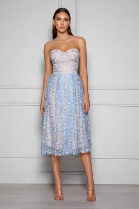 Fiona Dress - Pastel Blue