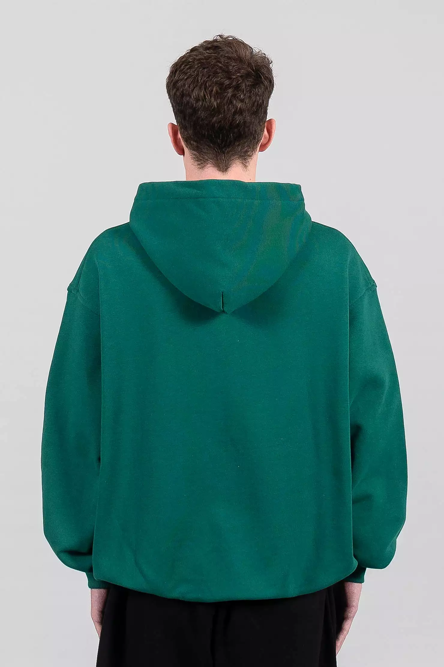 FOREST GREEN FRONTZIP HOODIE