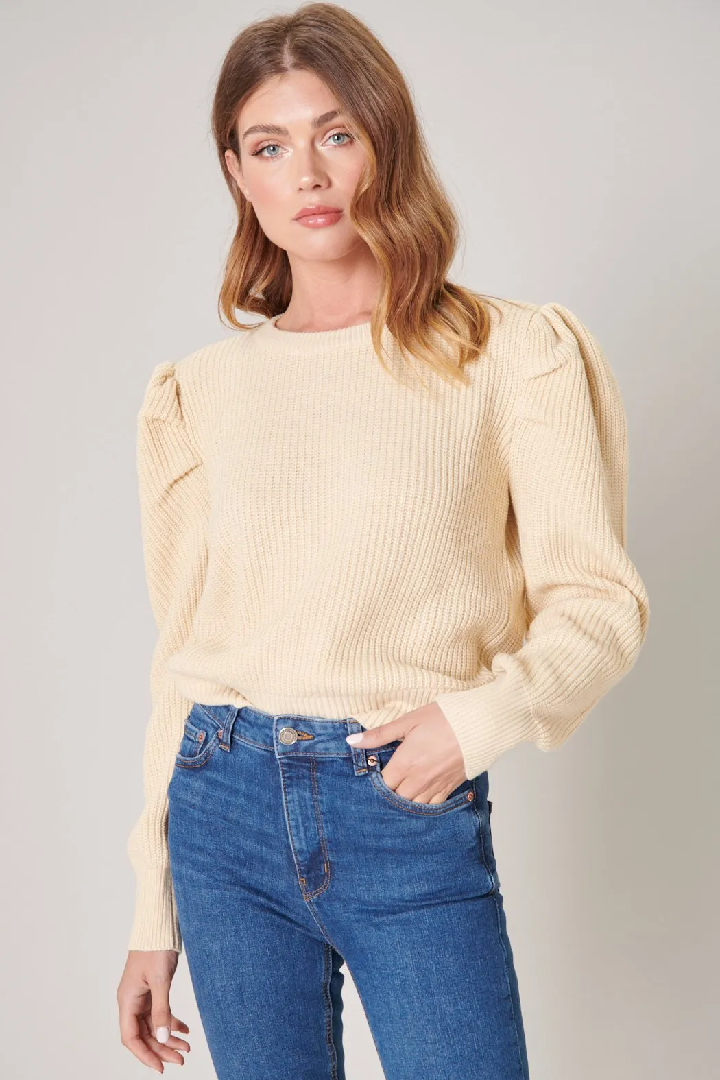 Freya Drape Sleeve Sweater