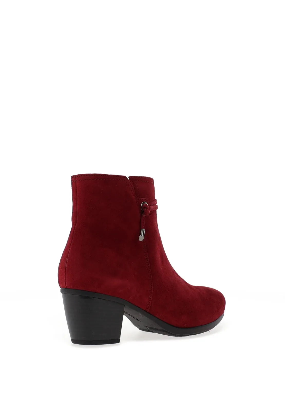 Gabor Block Heel Ankle Boots, Wine