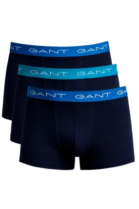 GANT 3-Pack Trunks Cotton Stretch Marine