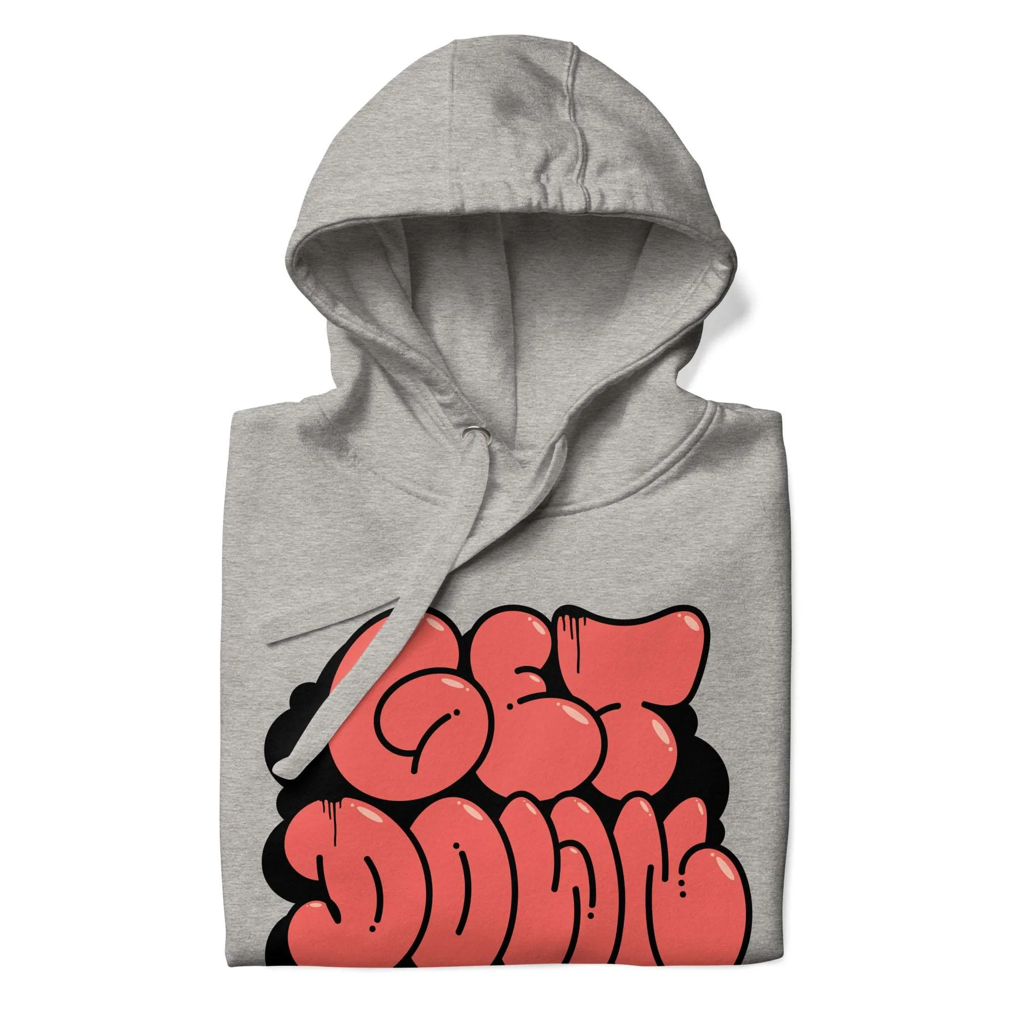 Get Down Graffiti Throw-up Hoodie | Gray