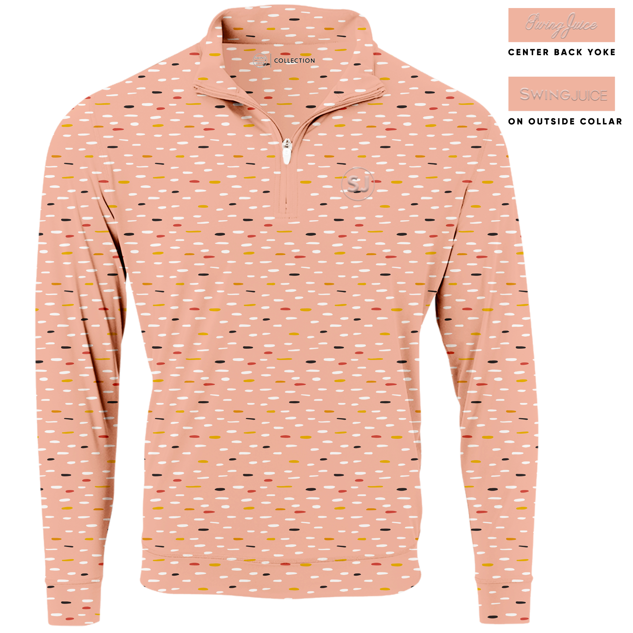 Golf Mid Century Nostalgia Men's Quarter Zip