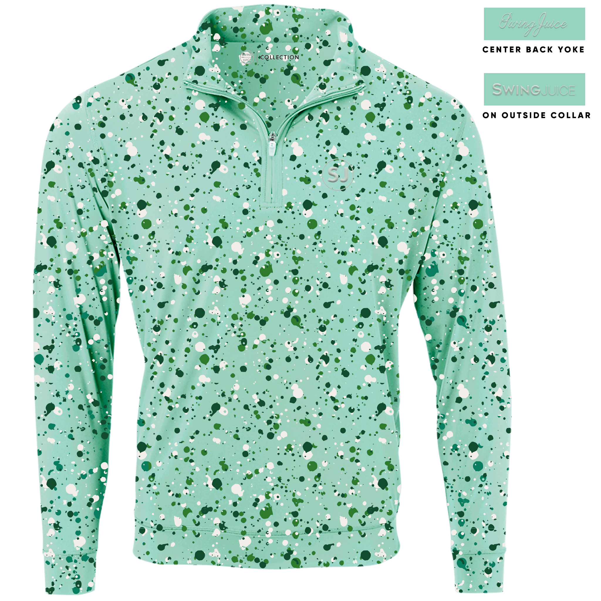 Golf Splatter Men's Quarter Zip