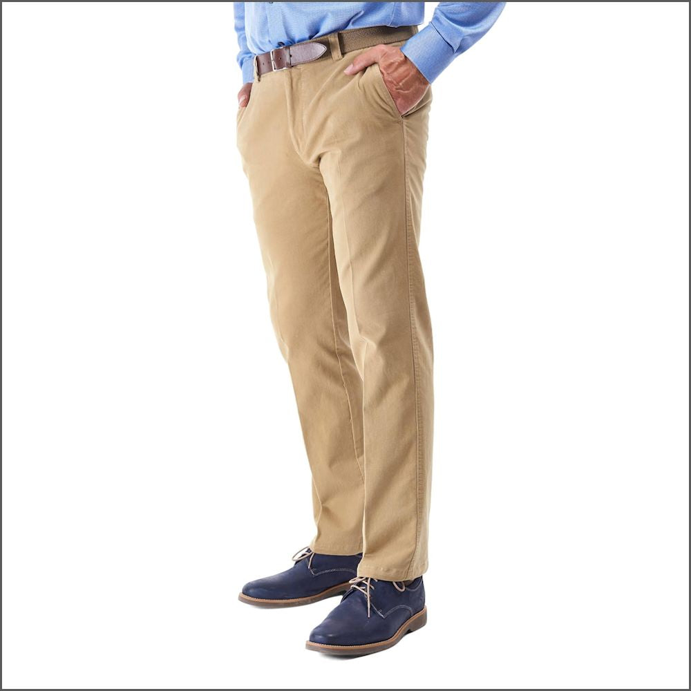 Gurteen Longford Winter Putty Stretch Cotton Chino+