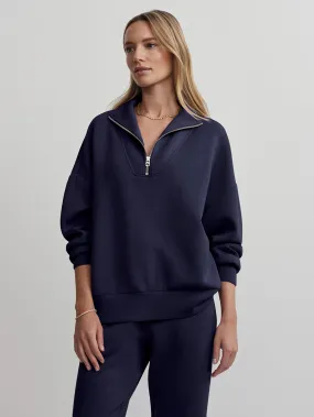 Hawley Half Zip Sweatshirt - Blue Nights