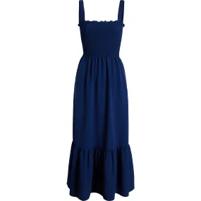 Hill House Home The Women's Anjuli Nap Dress, Navy Crepe