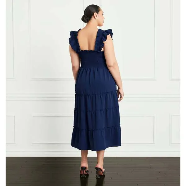 Hill House Home The Women's Ellie Nap Dress, Navy Crepe