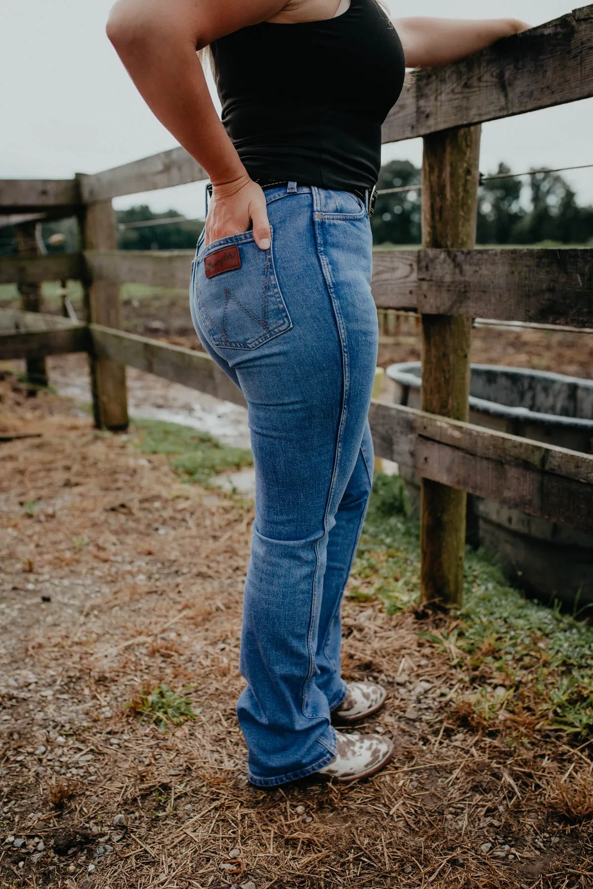 'Hollyn' Retro High Rise Bootcut Jean by Wrangler