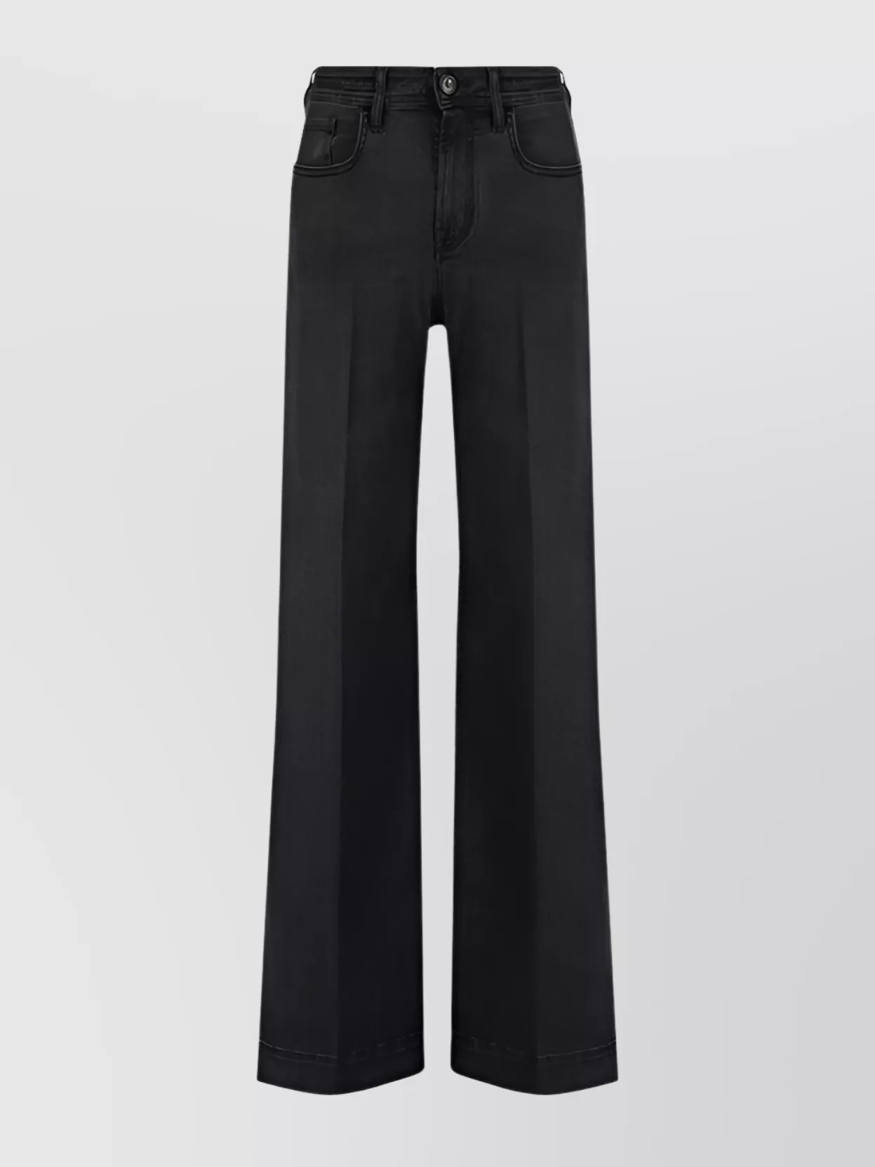 Jacob Cohen   Wide-leg high rise cotton jeans