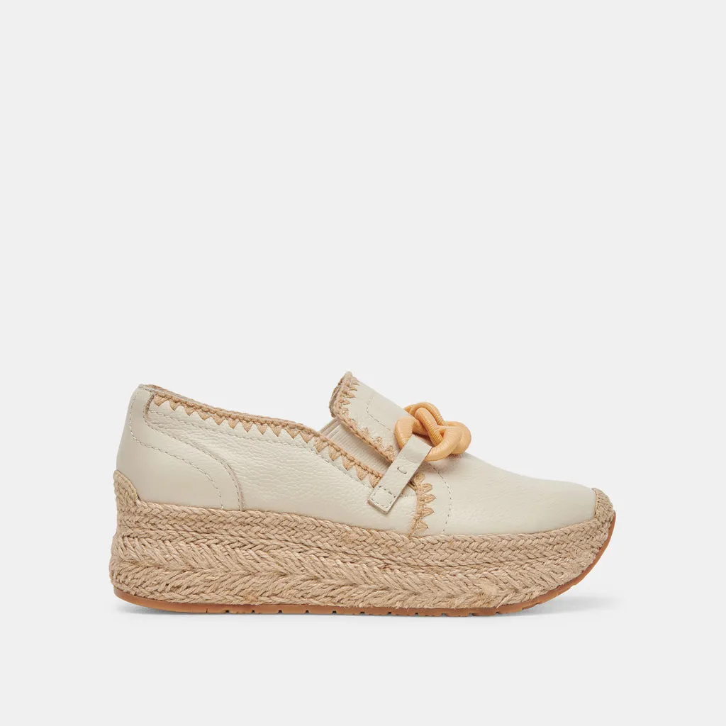 JHENEE ESPADRILLE SNEAKERS IVORY LEATHER– Dolce Vita 6944636600386