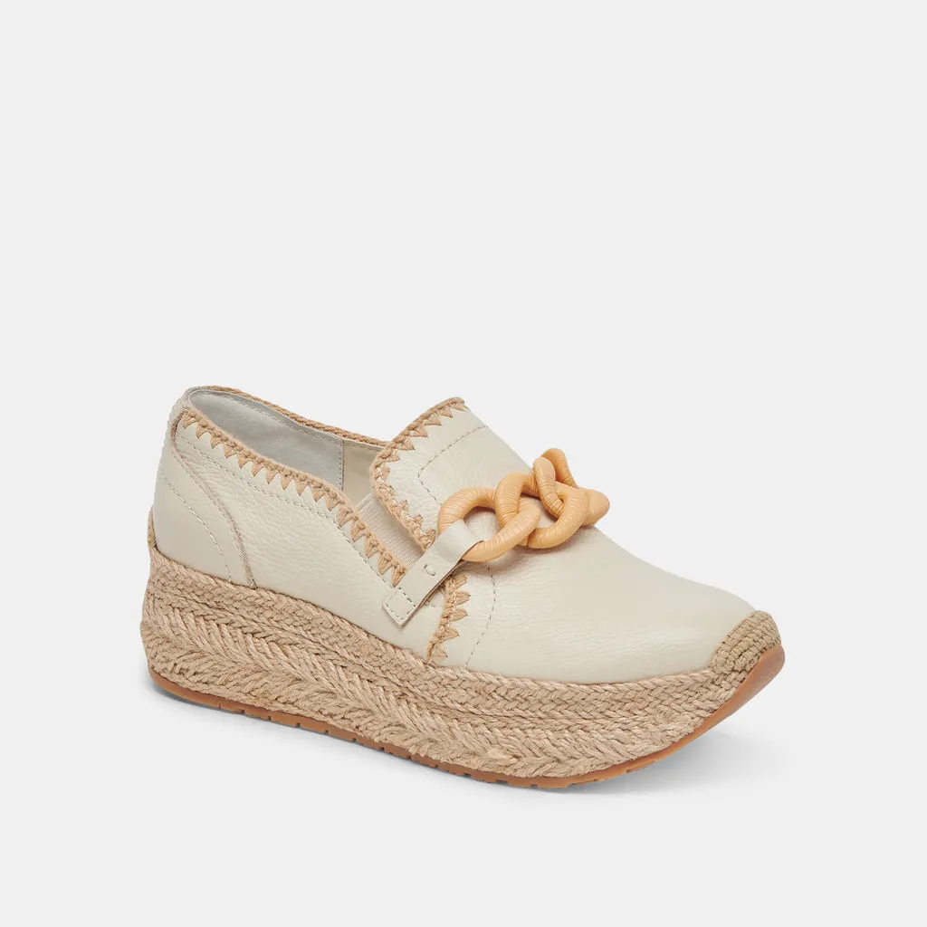 JHENEE ESPADRILLE SNEAKERS IVORY LEATHER– Dolce Vita 6944636600386