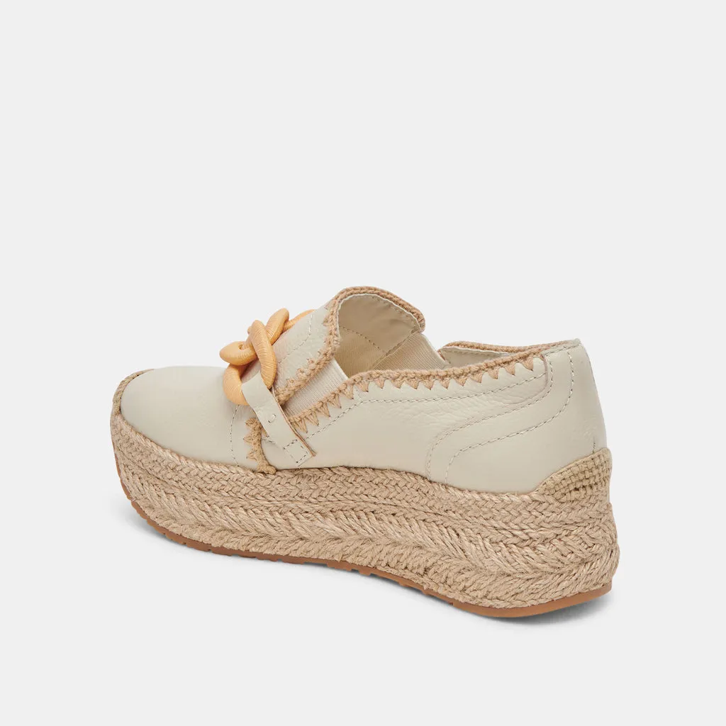 JHENEE ESPADRILLE SNEAKERS IVORY LEATHER– Dolce Vita 6944636600386