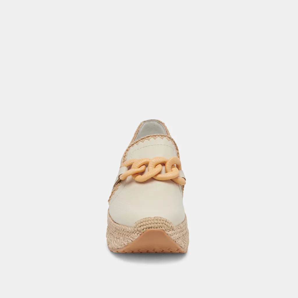 JHENEE ESPADRILLE SNEAKERS IVORY LEATHER– Dolce Vita 6944636600386