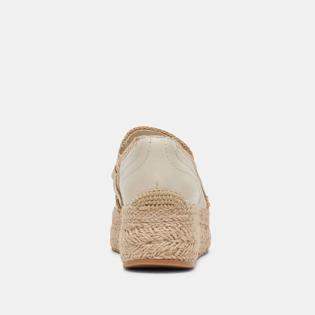 JHENEE ESPADRILLE SNEAKERS IVORY LEATHER– Dolce Vita 6944636600386