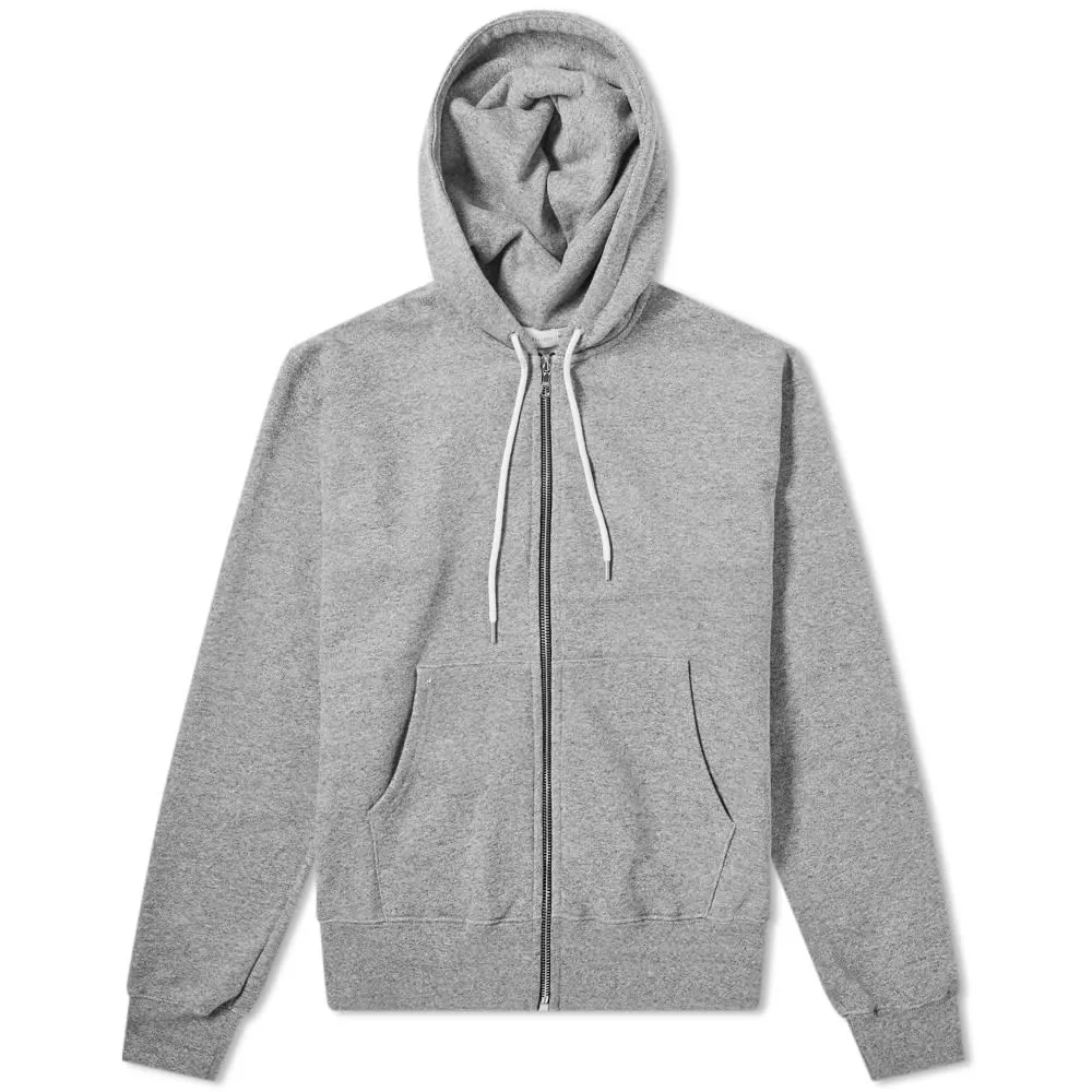 John Elliott Athens Full Zip HoodyDark Grey