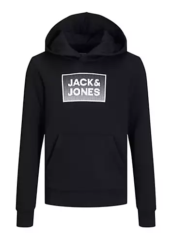 Junior Logo Print Hoodie by Jack & Jones | Look Again