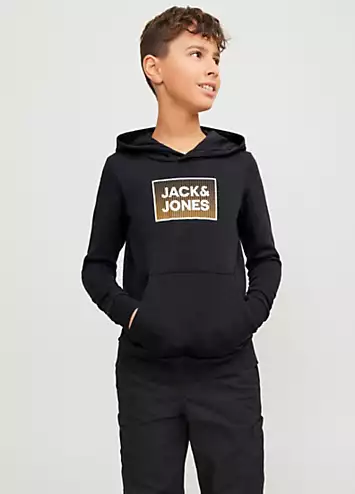 Junior Logo Print Hoodie by Jack & Jones | Look Again