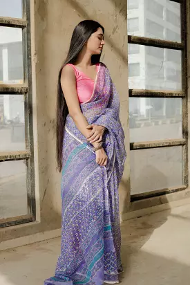 Kaisori Bagh Mallika Kota blockprinted saree