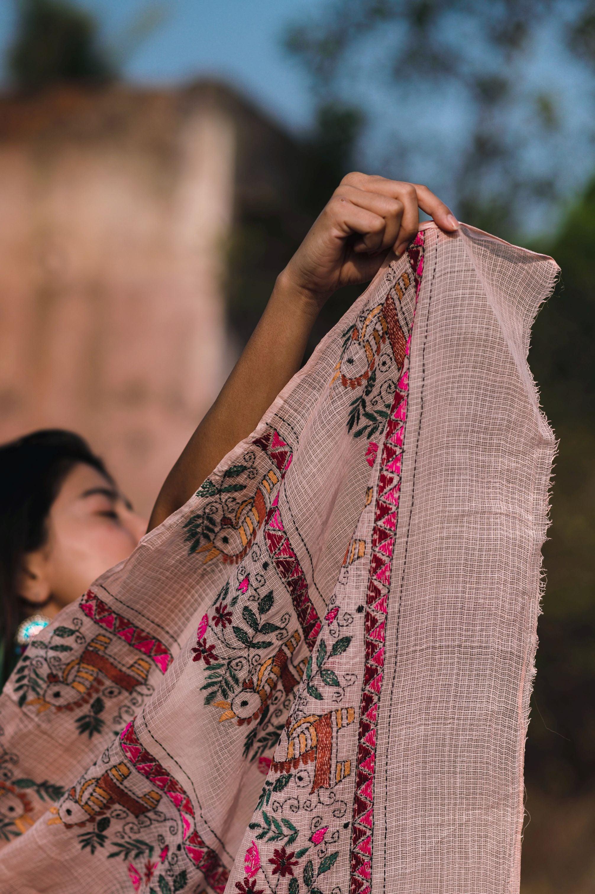 Kaisori Kota saree - Bagh AvanI Kantha Kota saree