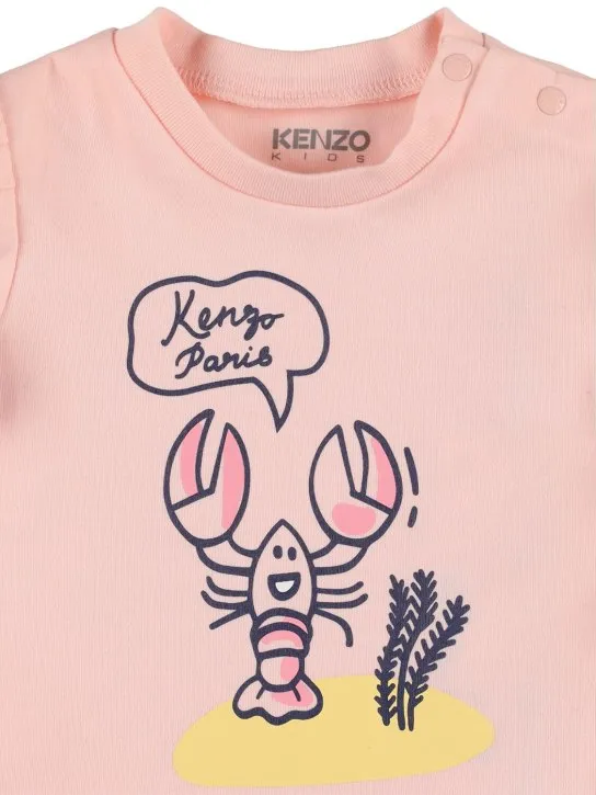 Kenzo Kids   Printed cotton t-shirt & shorts 