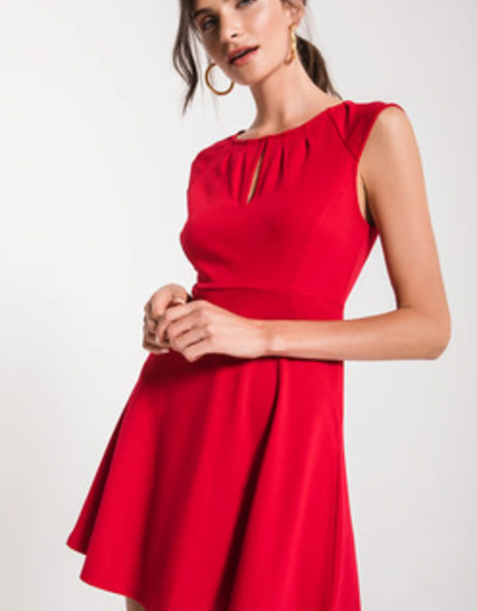   Keyhole Red Dress