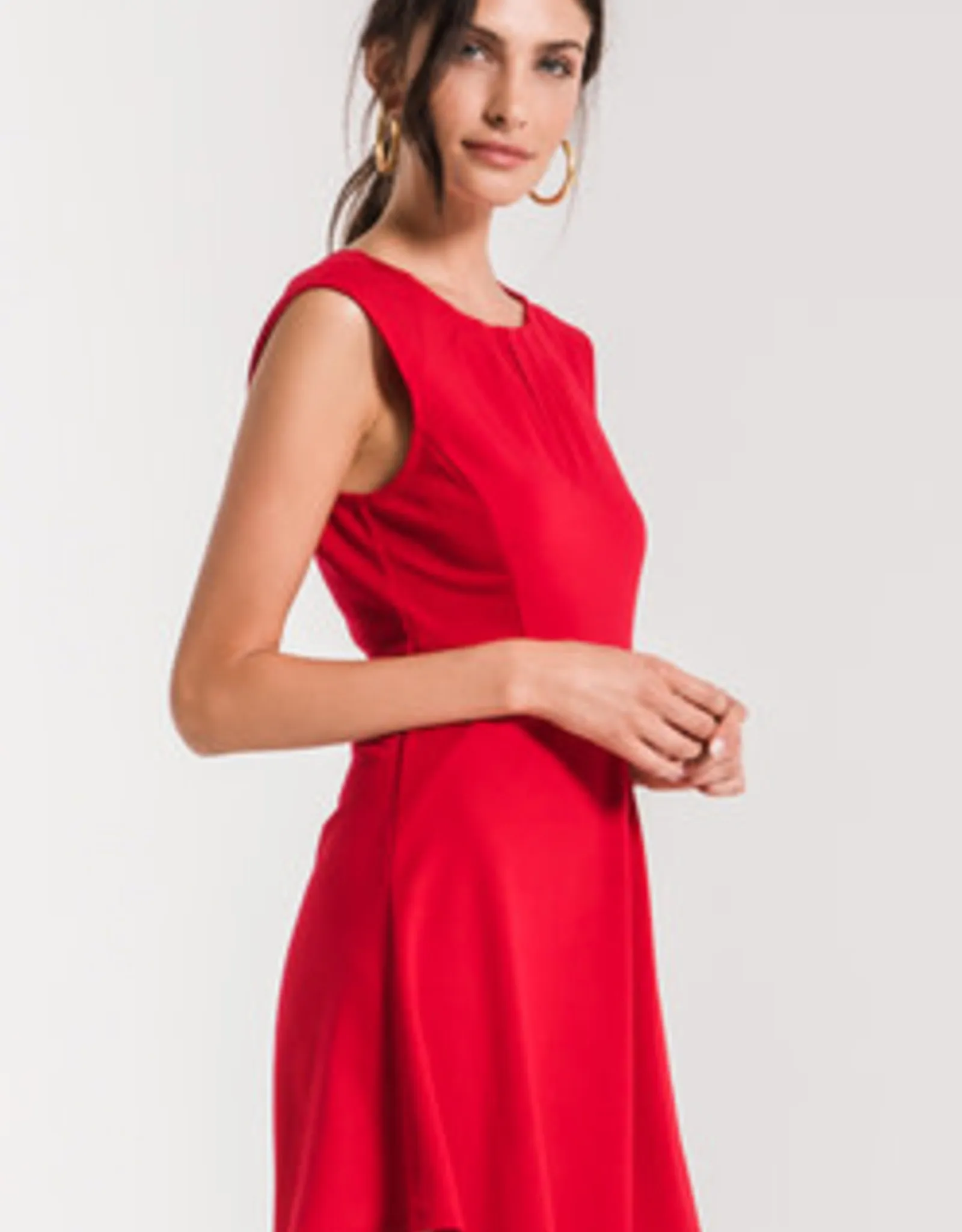   Keyhole Red Dress