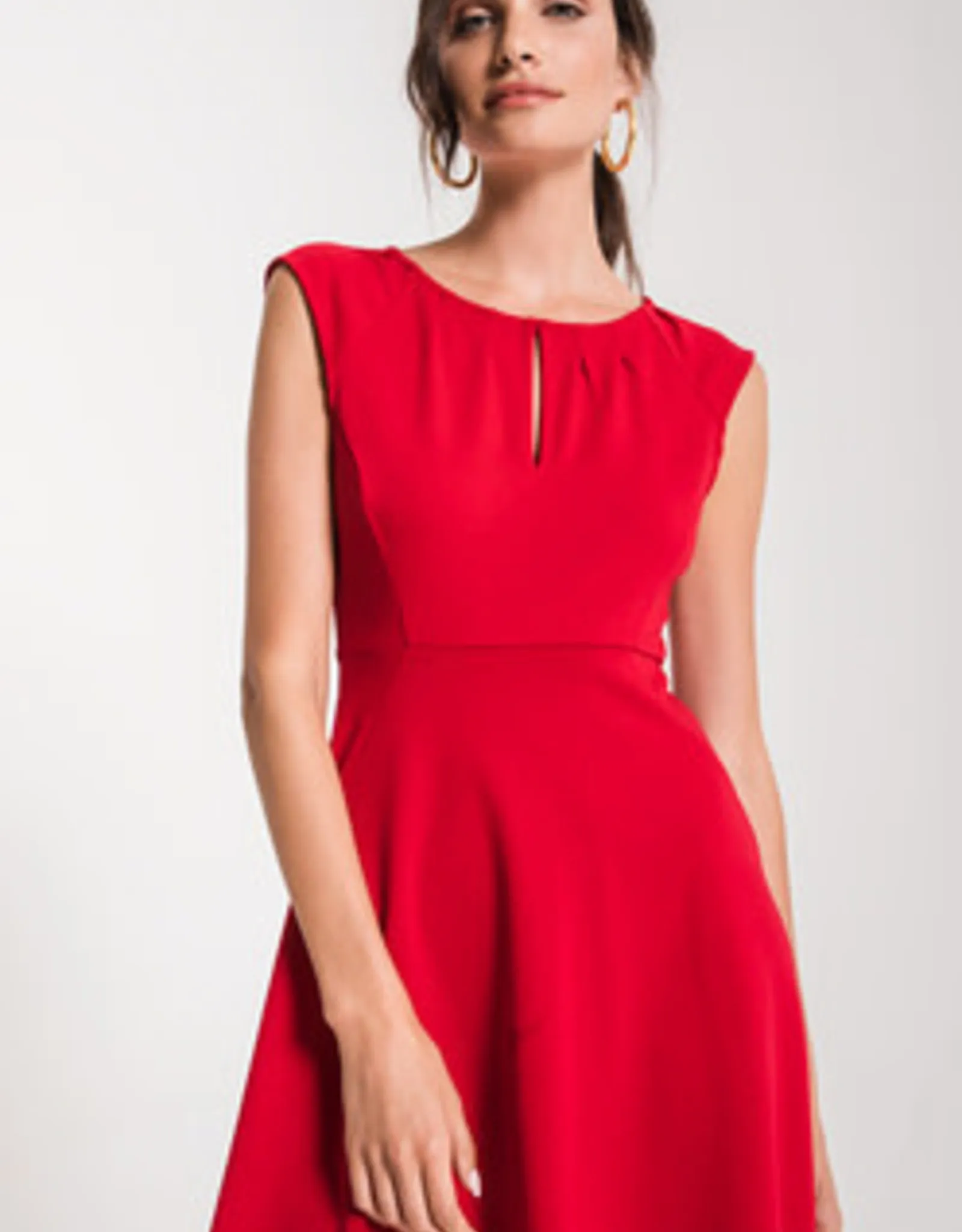   Keyhole Red Dress