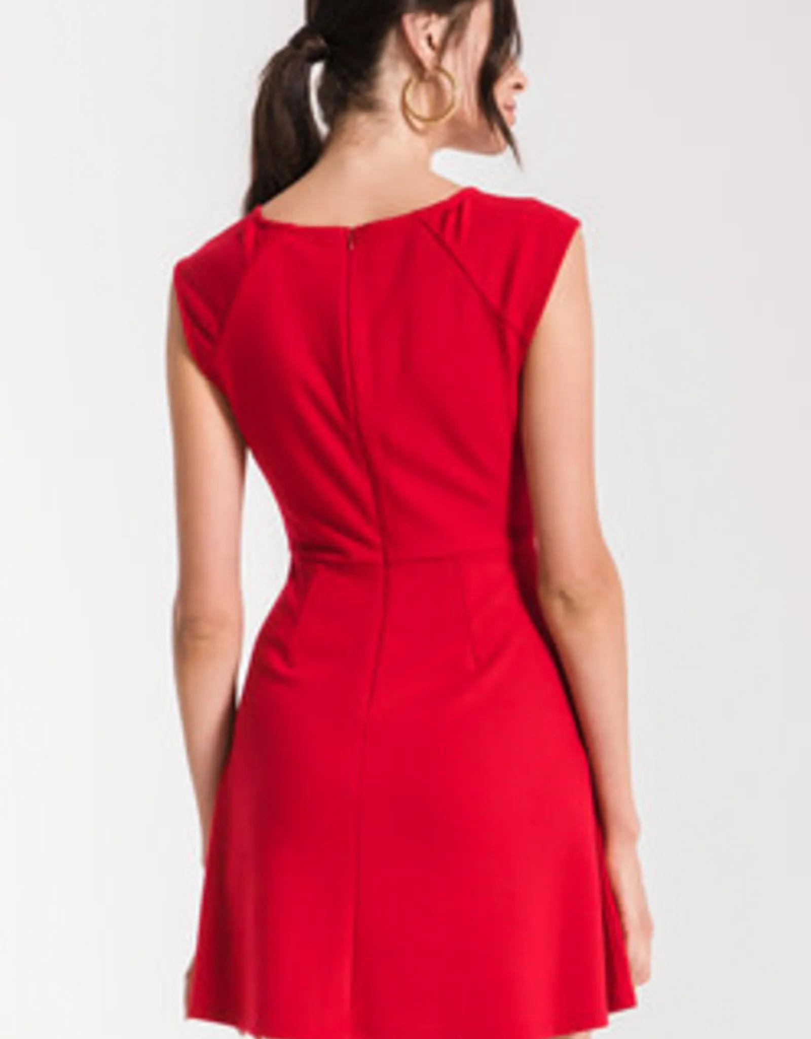   Keyhole Red Dress