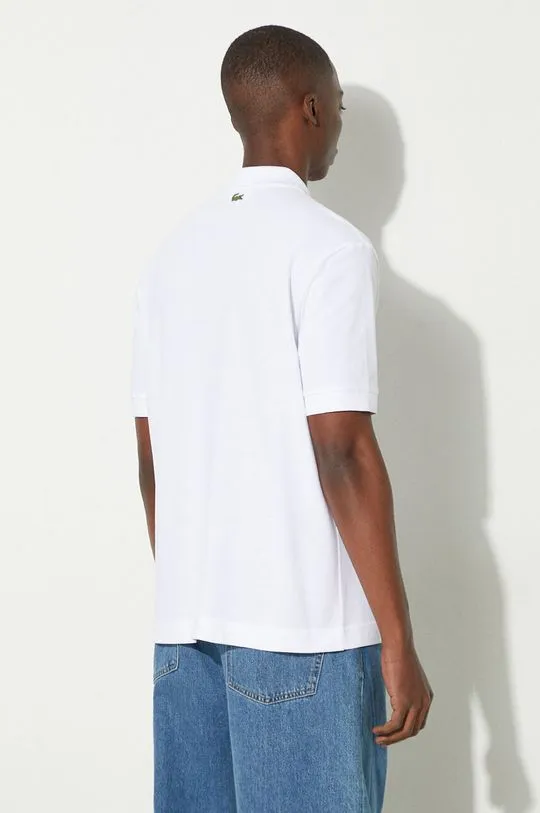 Lacoste cotton polo shirt white color