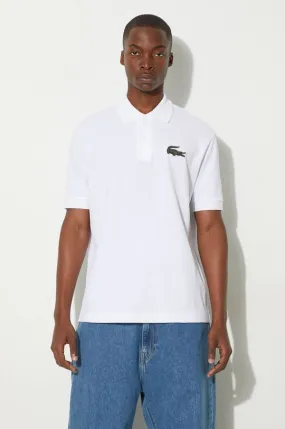 Lacoste cotton polo shirt white color