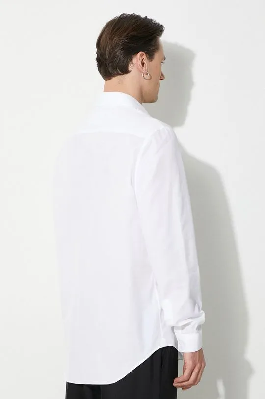 Lacoste cotton shirt men's white color CH8522