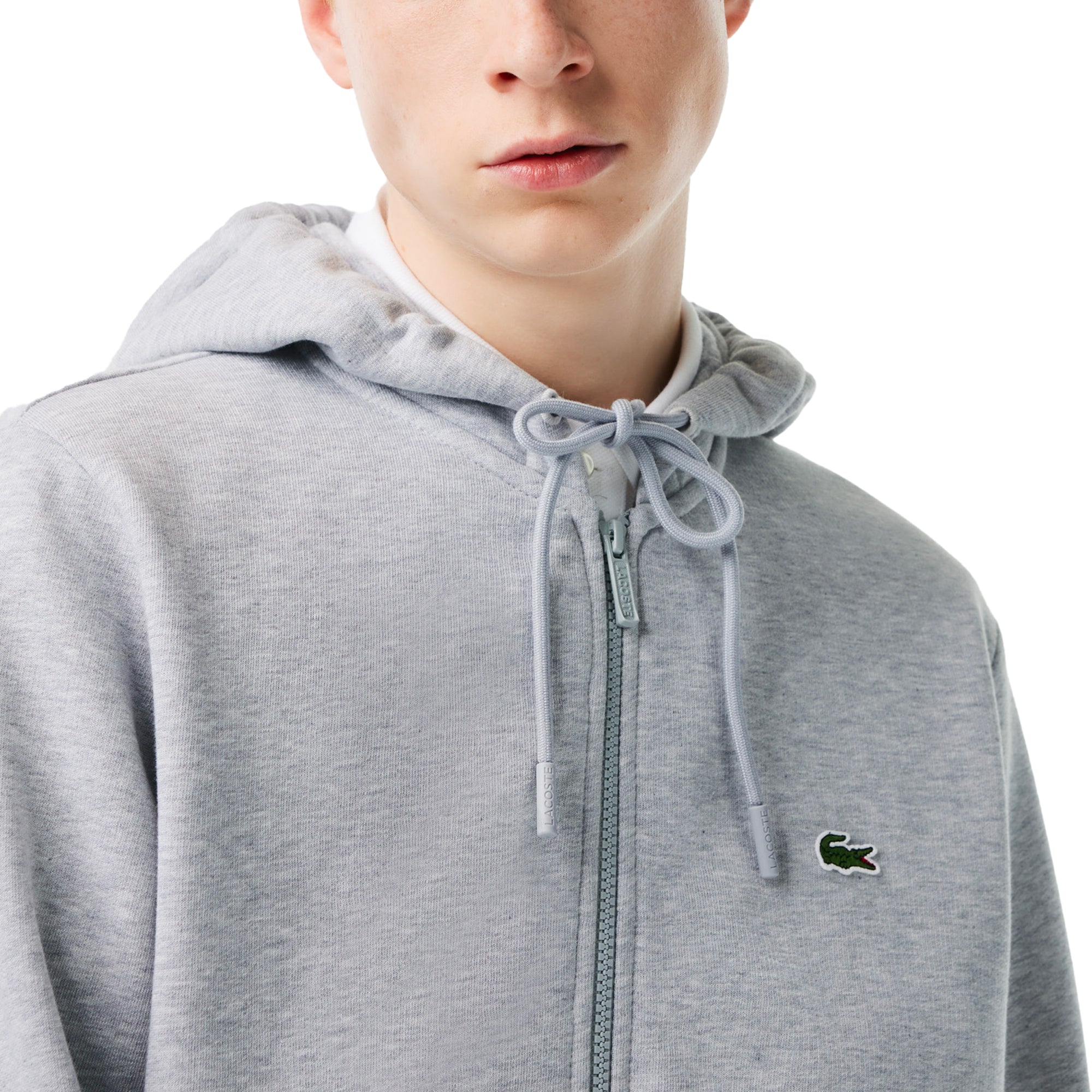 Lacoste Full Zip Hood SH9626 - Silver