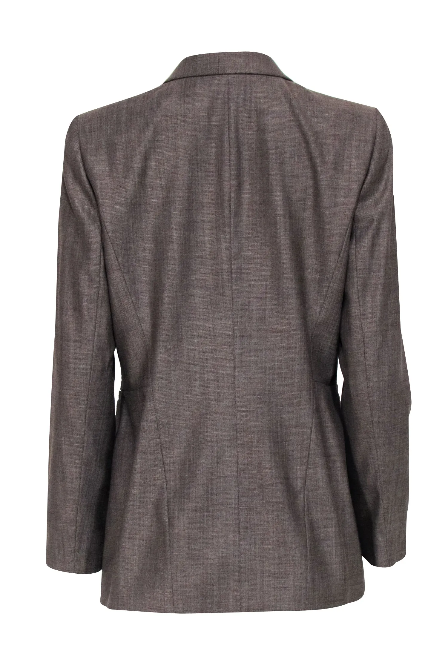 Lafayette 148 - Taupe Wool Blend Two Button Blazer Sz 8