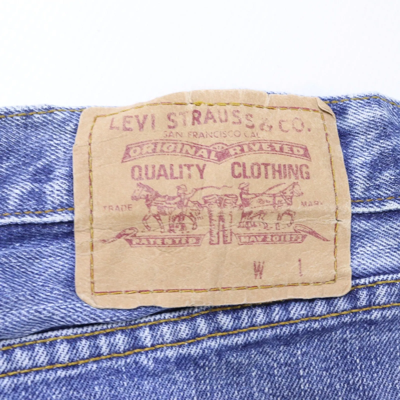 Levi's Straight Leg Blue Jeans