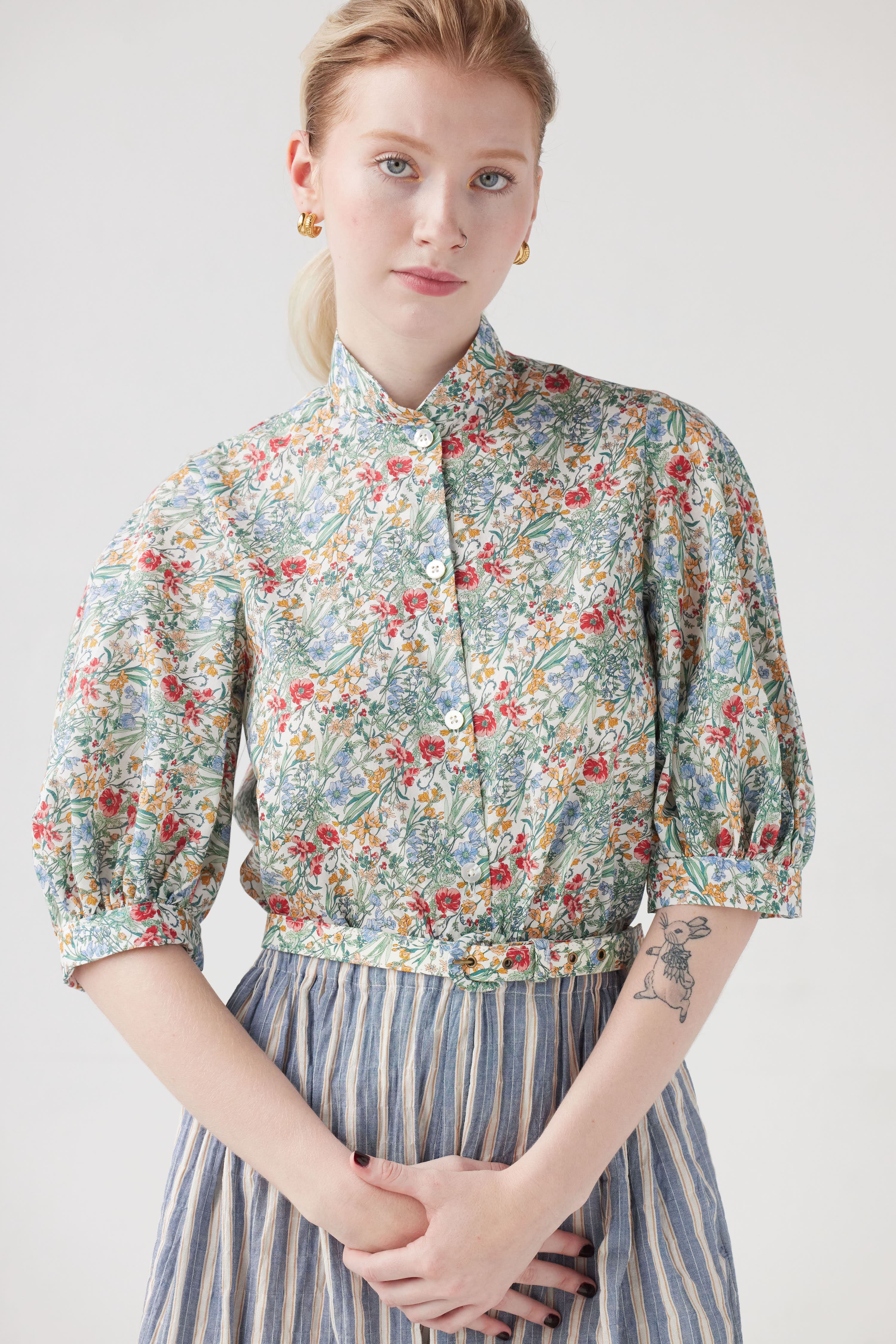 Livia Blouse in Floral Cotton