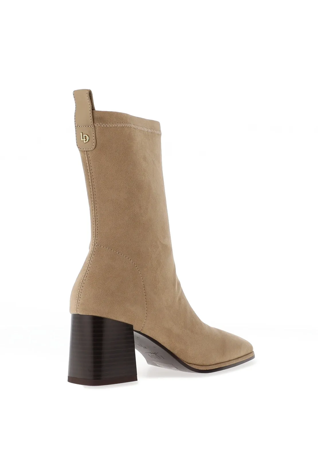 Lodi Love Antelina Block Heeled Boots, Beige