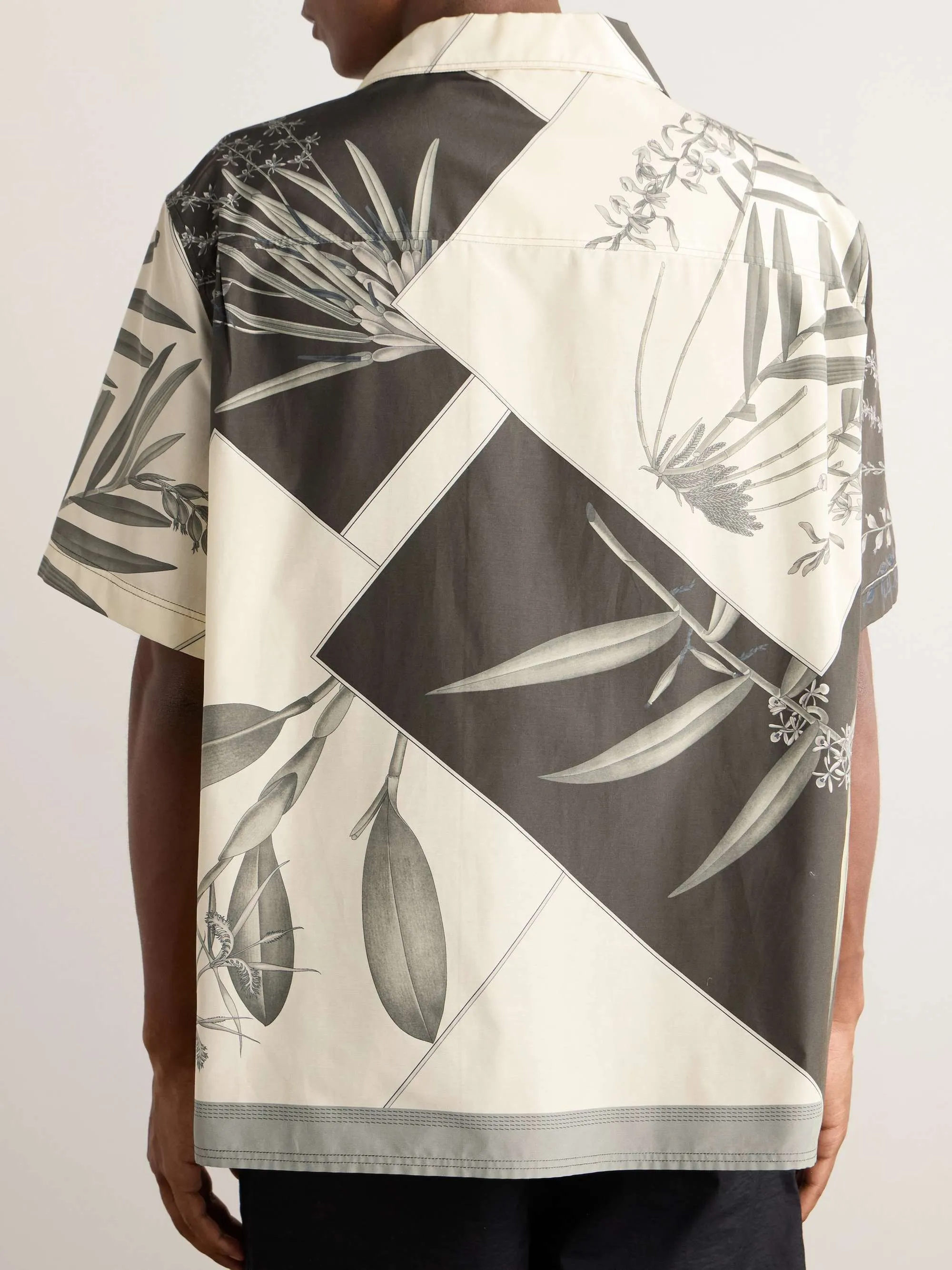 LOEWE  |Flower Patterns Tropical Patterns Silk Street Style Cotton