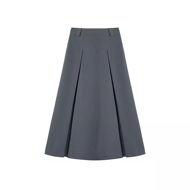 Long Pleated Skirt