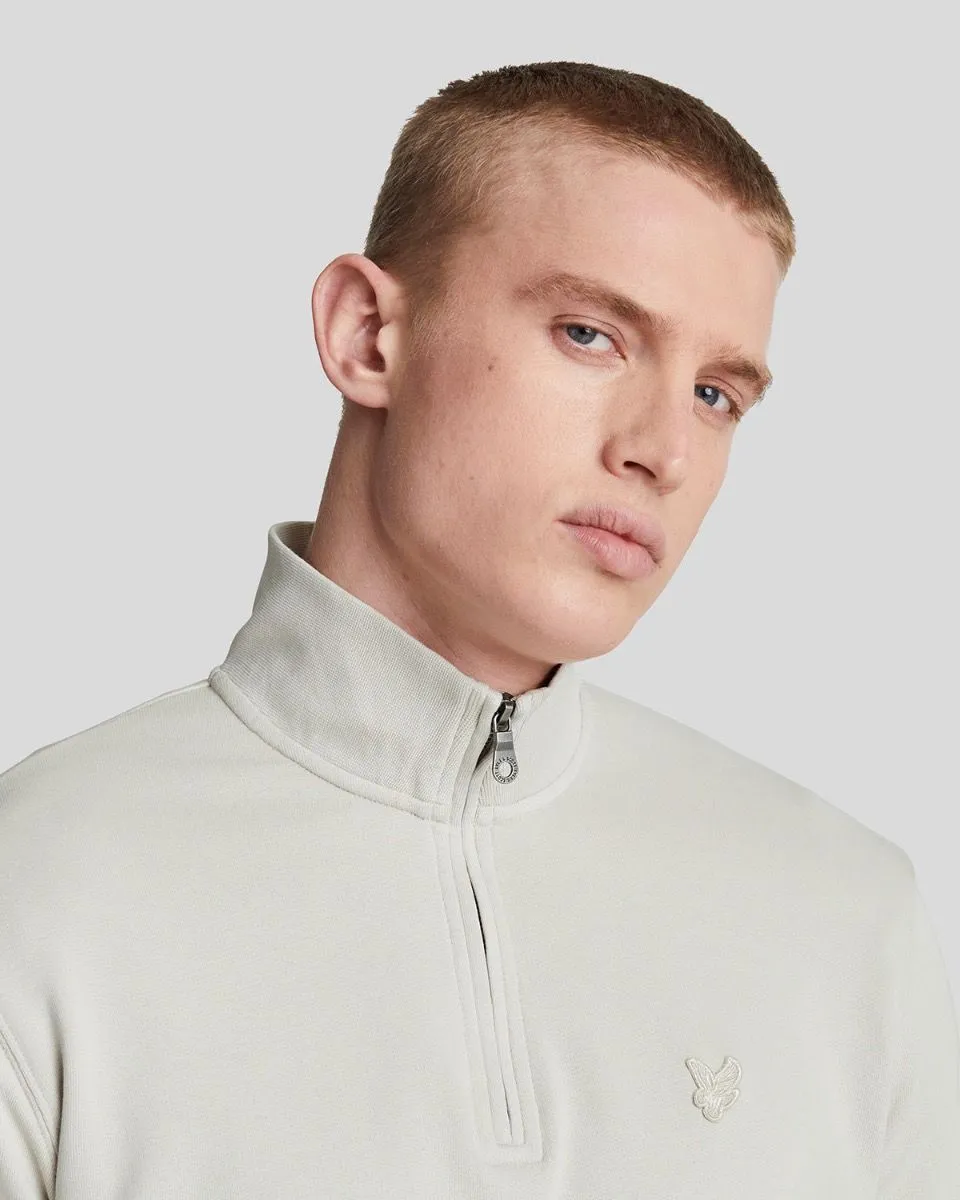 Lyle & Scott Quarter Zip Sweatshirt Jumper Cove