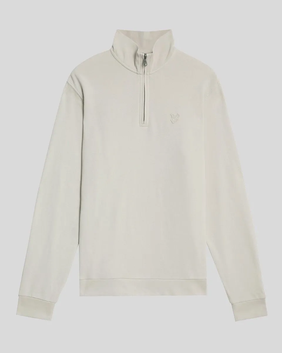 Lyle & Scott Quarter Zip Sweatshirt Jumper Cove