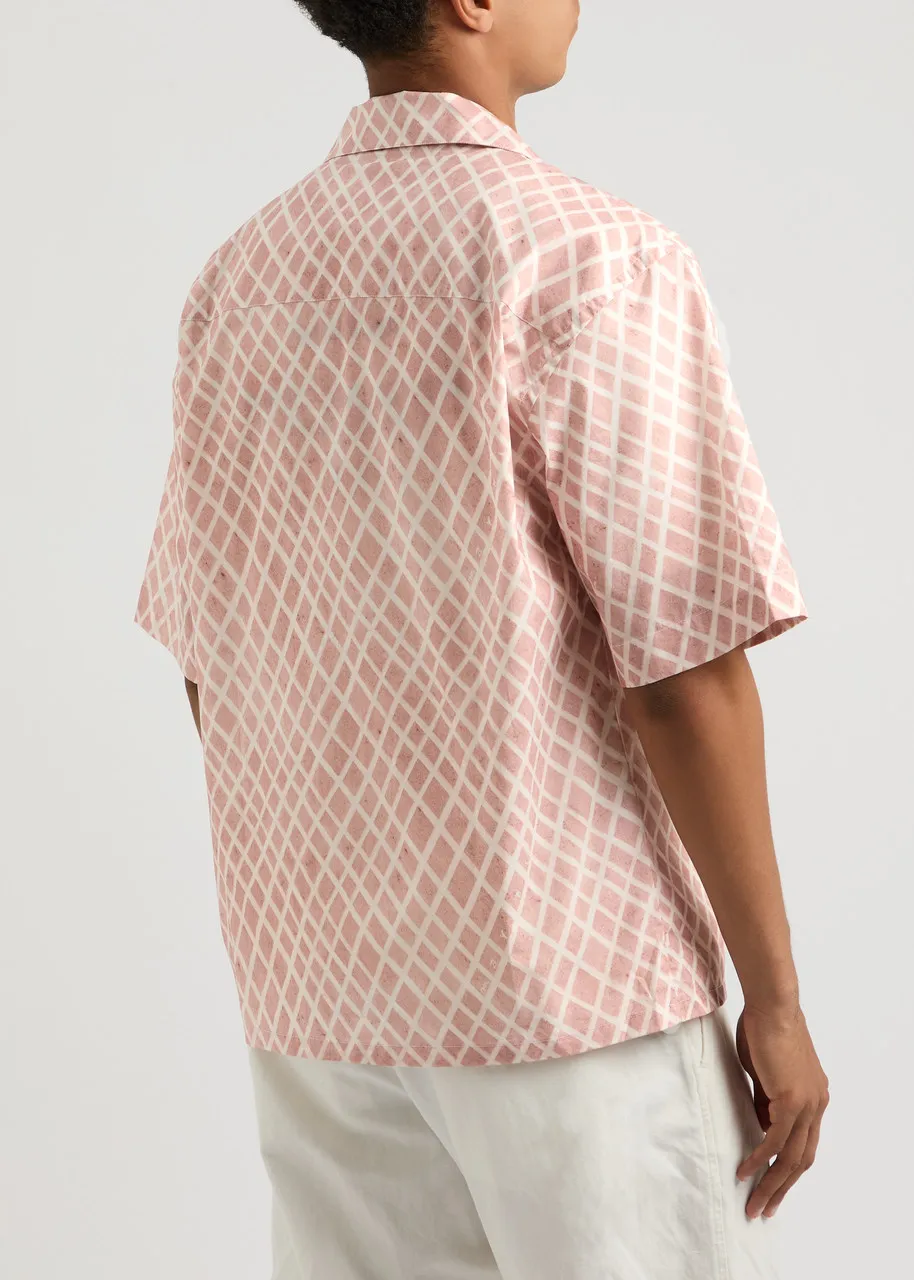 MARNI Printed logo cotton-poplin shirt  -                         -                     -                