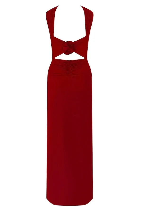 Mullet Maxi Dress Red