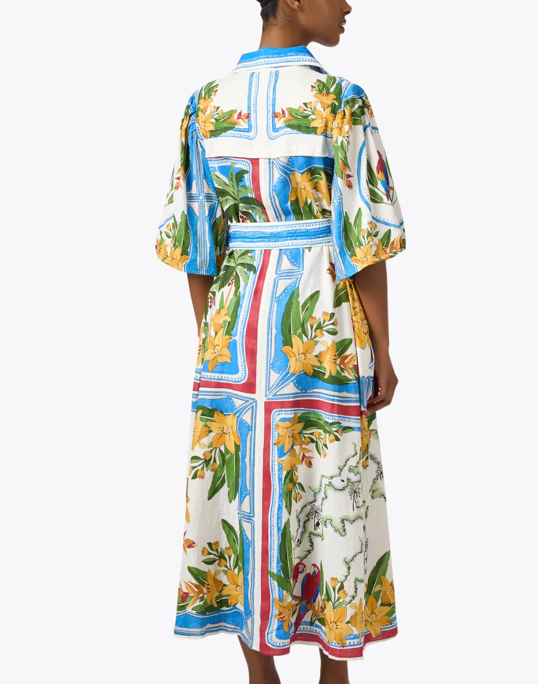 Multi Print Shirt Dress