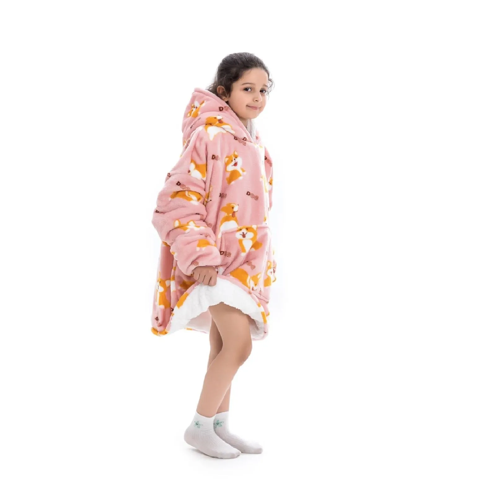 My Snuggy - Kids Corgi Puppy Bulldog Hoodie Blanket