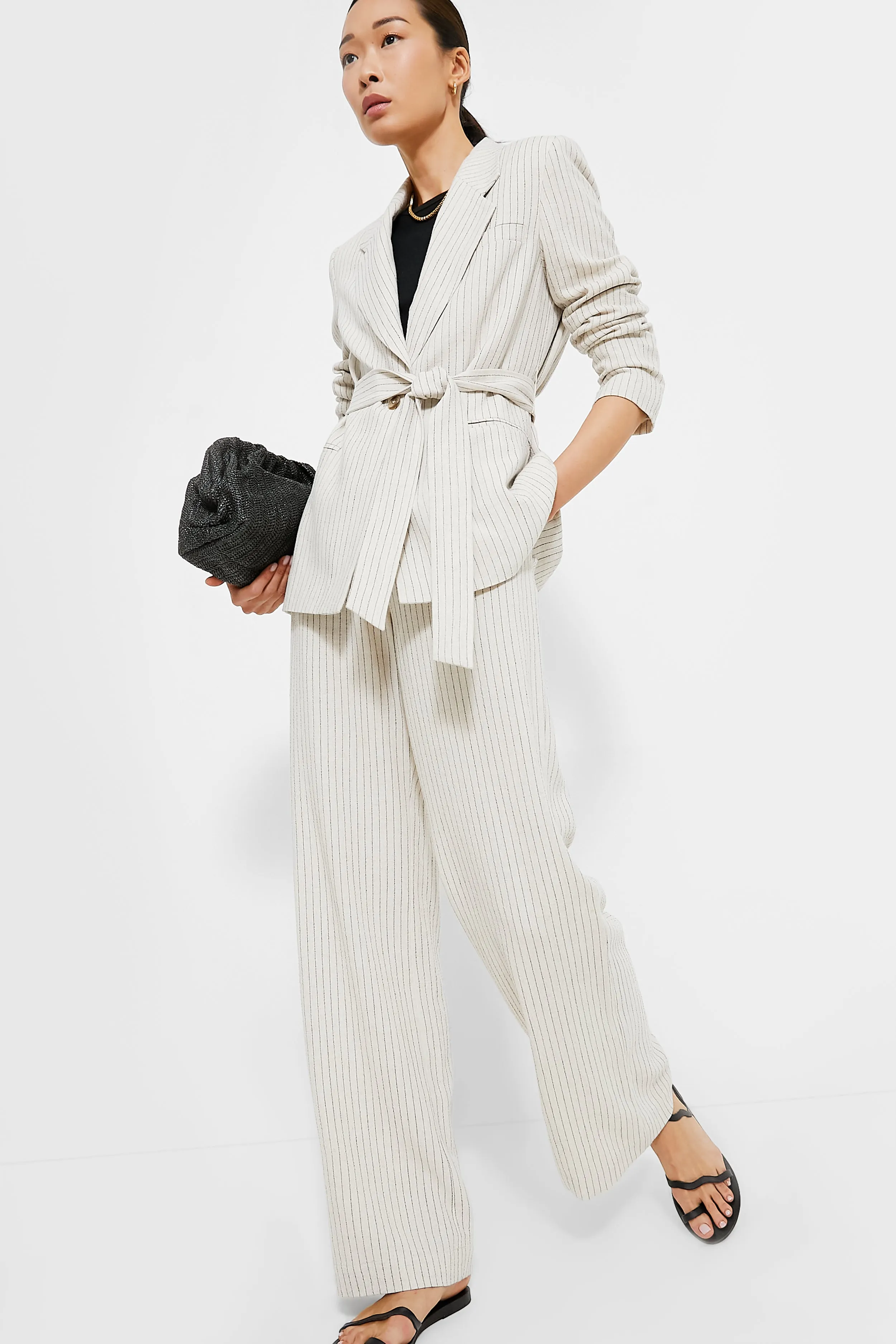 Natural Stripe Shea Blazer