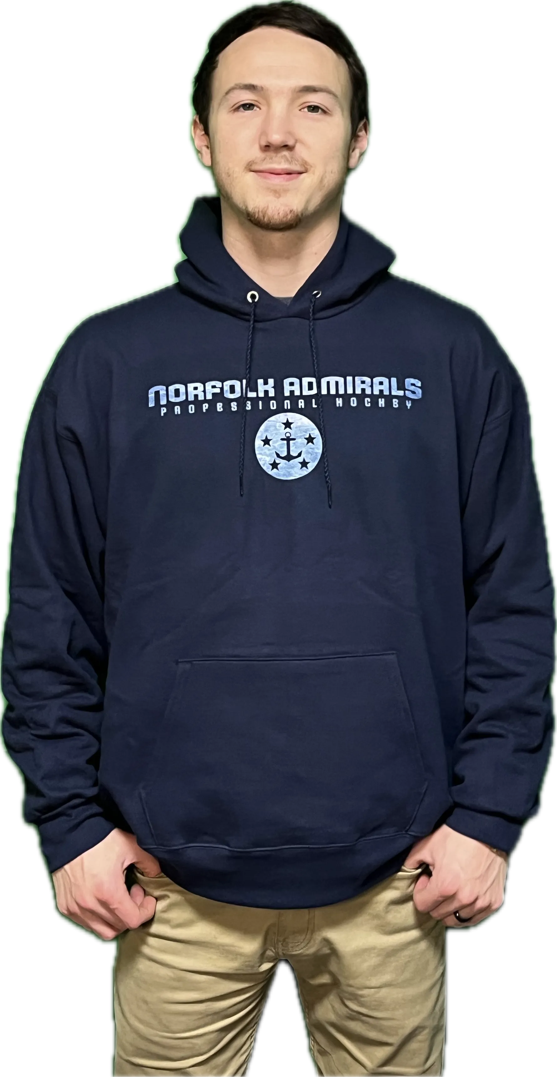 New Ice Logo Navy Admirals Hoodie