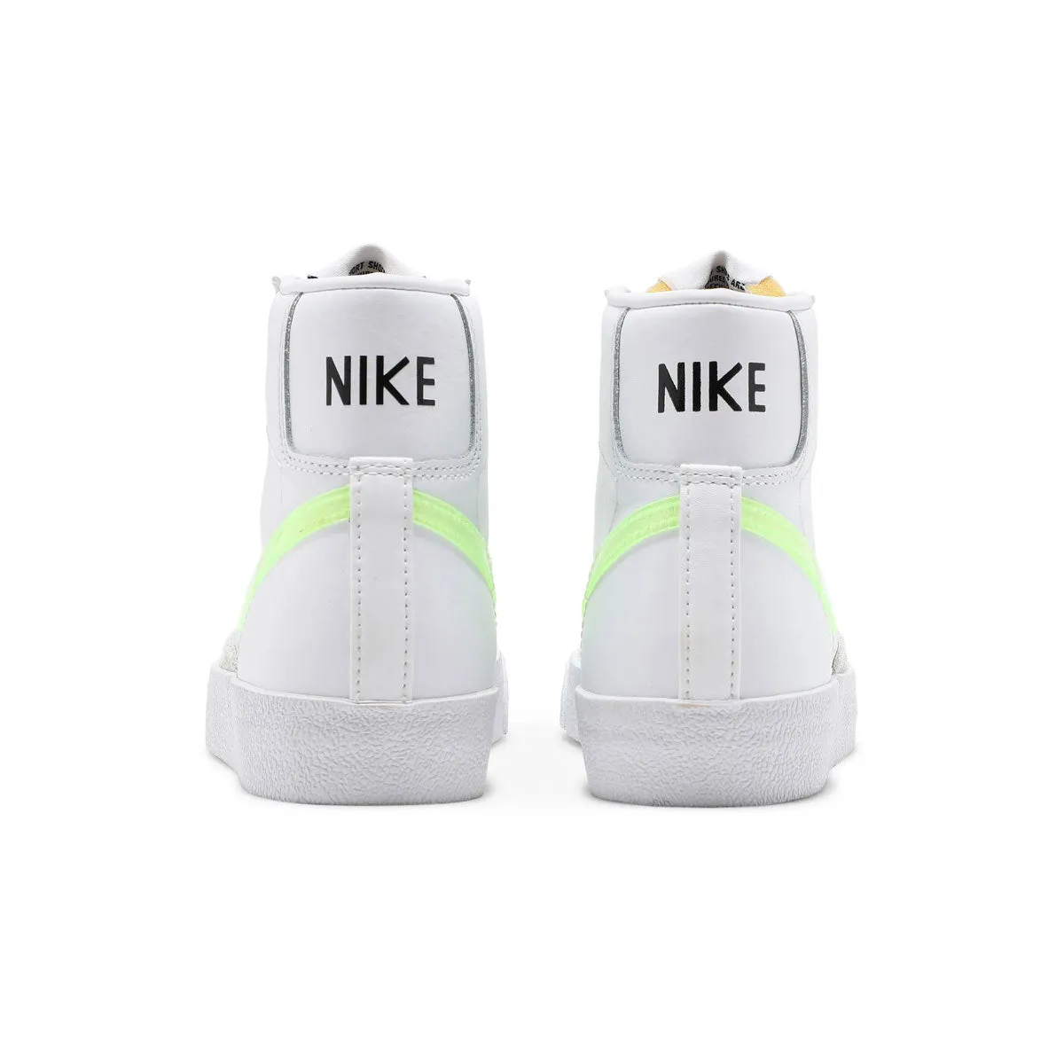 Nike Women's Blazer Mid '77 VNTG Essential White Volt Swoosh