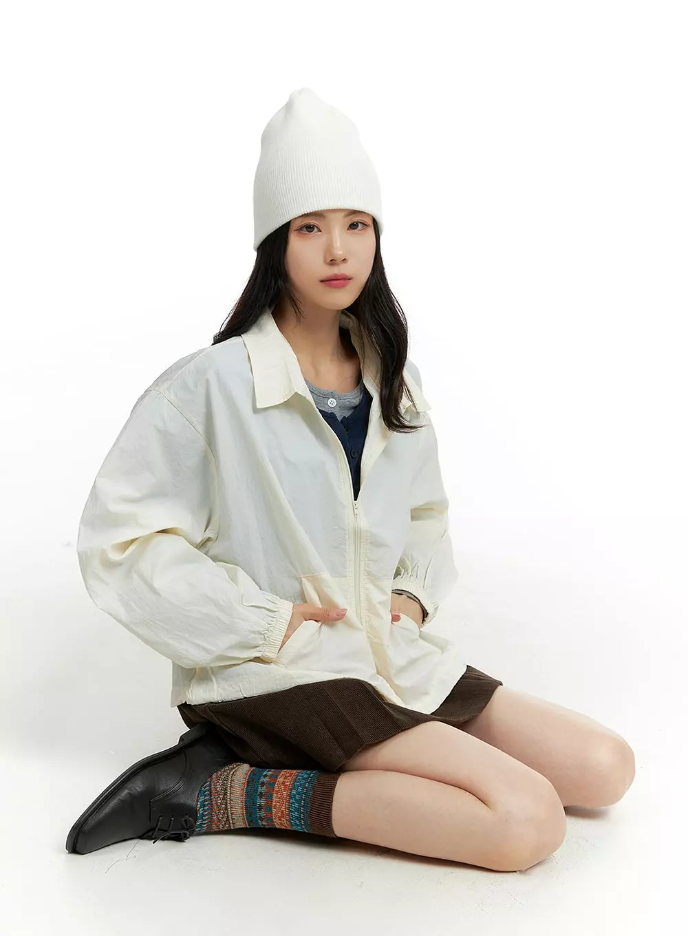 Oversized Zip-Up Jacket OF414