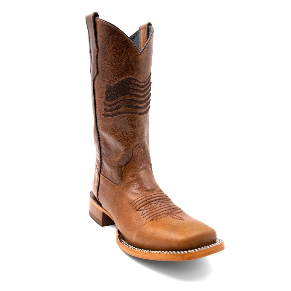 Patriot Square Toe Cowboy Boots